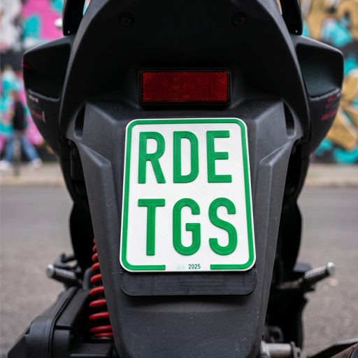 Deko-Kennzeichen im Moped-Format mit Wunschtext für Simson S51